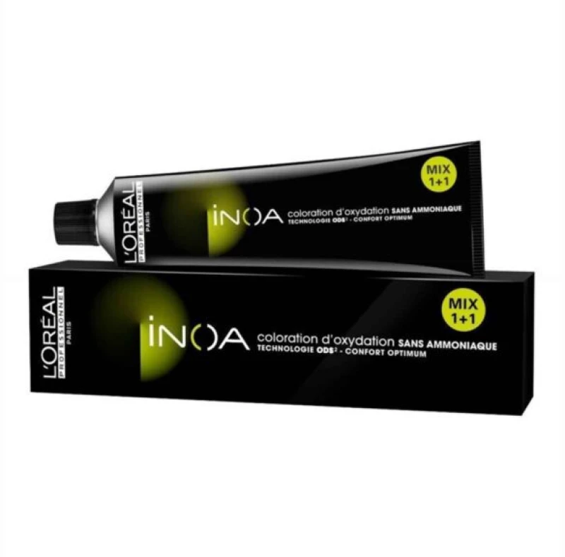 Inoa Loreal  Βαφή Χωρίς Αμμωνία 60g - iNOA 5.60 Καστανό ανοικτό κόκκινο έντονο