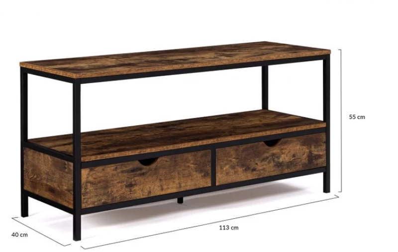 Μεταλλικό Έπιπλο Τηλεόρασης 113 x 40 x 55 cm Elize Idomya 30088794