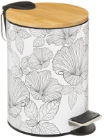 Κάδος Απορριμμάτων Χαρτοδοχείο 3 Lt Blackflora 5Five Simply Smart 174692A
