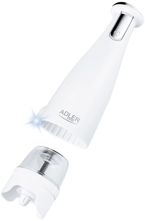 Σετ Ηλεκτρικός Μύλος Μπαχαρικών με Βάση 3 τμχ Χρώματος Λευκό Adler AD-4449w