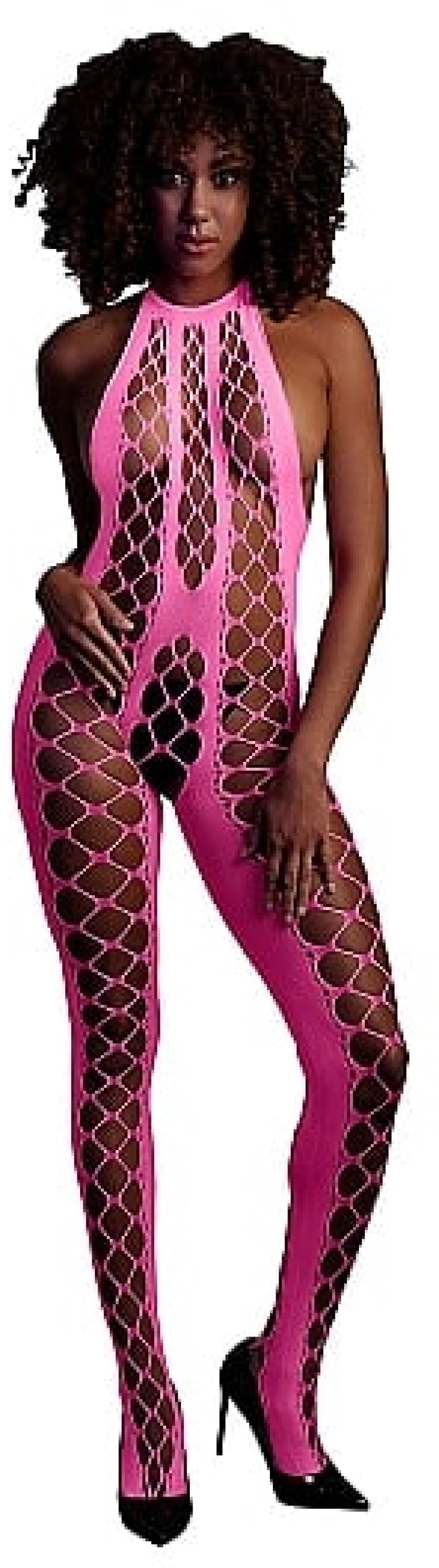Ouch!! Neon Bodystocking with Halterneck