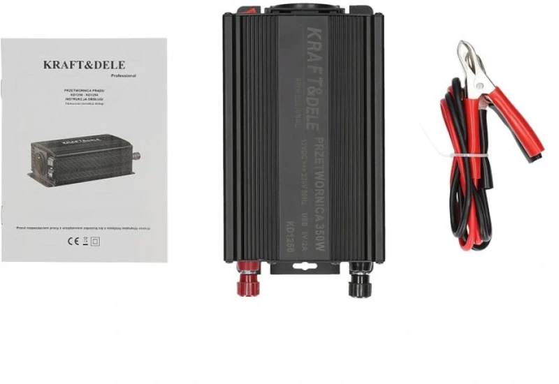 Μετατροπέας Αυτοκινήτου 350 W 12 / 24 - 230 V Kraft&Dele KD-1250
