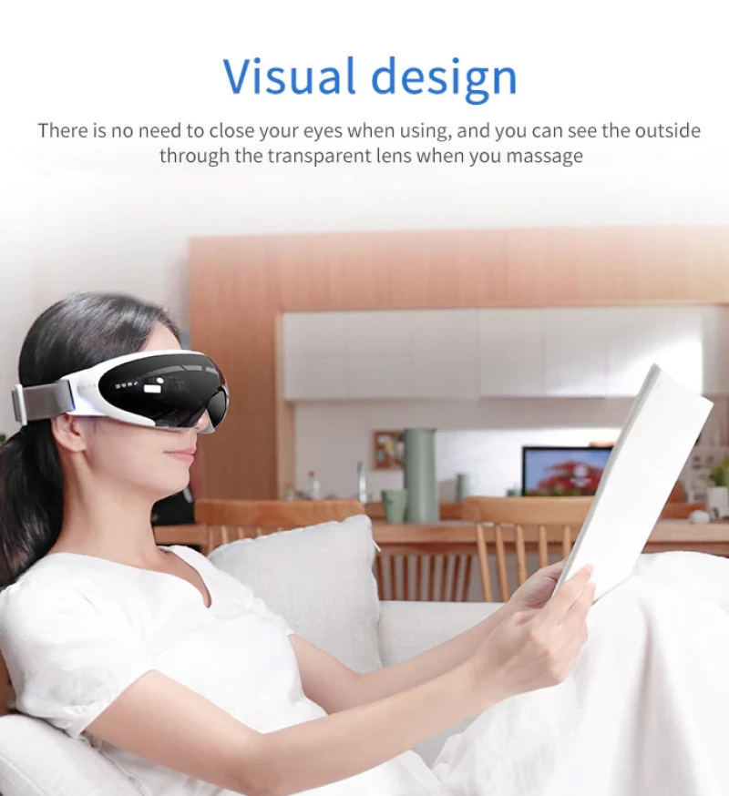 Επαναφορτιζόμενη Συσκευή Μασάζ Ματιών Visual Smart Eye Massager Anlan ALYBAMY01-01