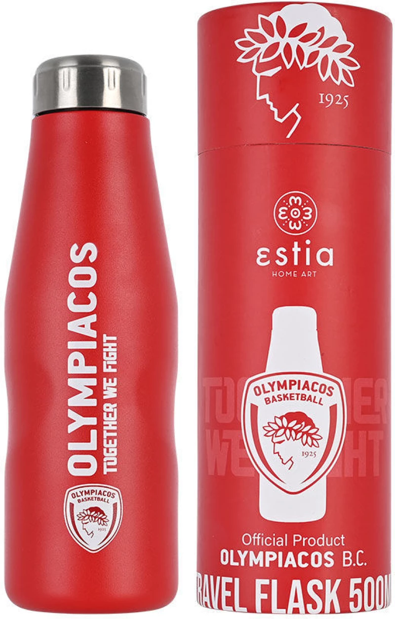 ESTIA ΘΕΡΜΟΣ TRAVEL FLASK OLYMPIACOS BC EDITION 500ml