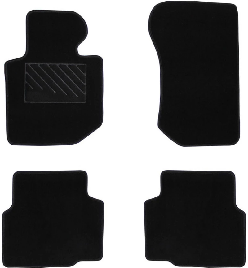 Πατάκια Commercial μαύρα για BMW Series 3 E36 (90-00) 4τμχ