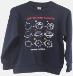 Πυτζάμα "Draw planets" μπλε (Μπλε)