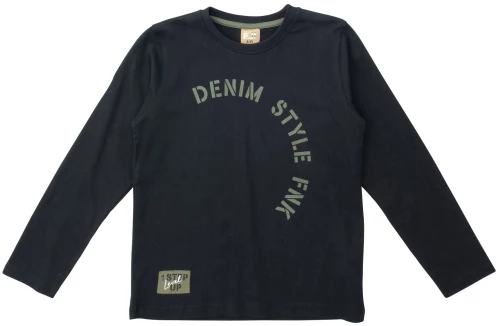 Μπλούζα "Denim style" μαύρη (Μαύρο)