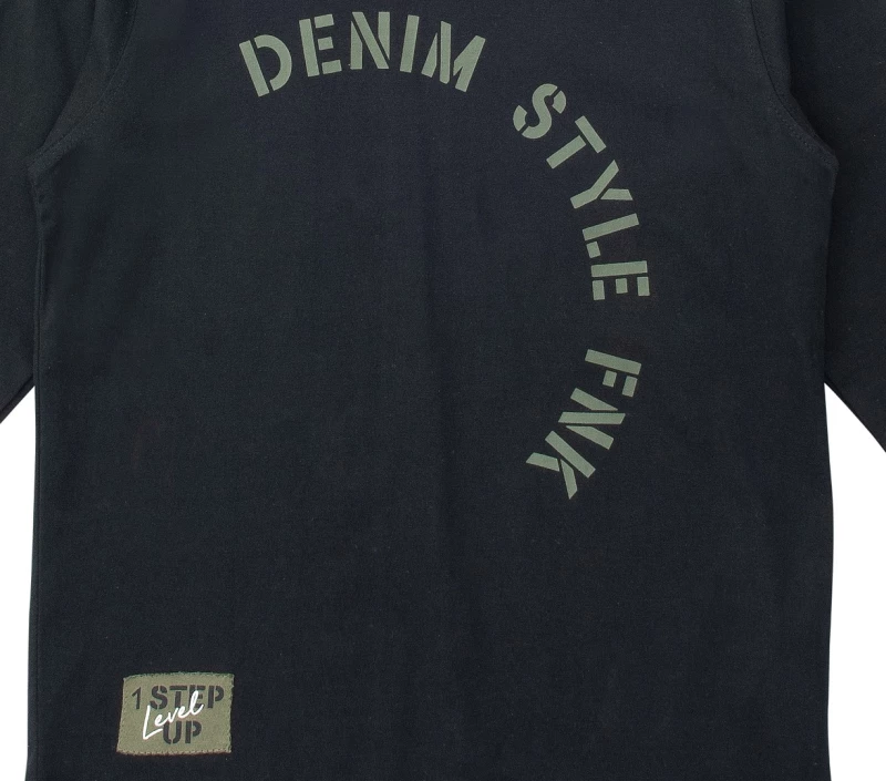 Μπλούζα "Denim style" μαύρη (Μαύρο)