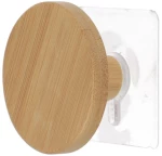 Kρεμάστρα  bamboo με αυτοκόλλητο 6,50 cm (Σετ 3 τεμάχια )