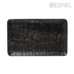 Πιατέλα Hybrid Ορθογώνια Black Wood 1/2 26,5x32,5Εκ