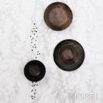 Πιατέλα Hybrid Ορθογώνια Black Wood 1/2 26,5x32,5Εκ
