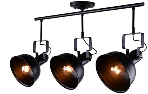 Τρίφωτο Φωτιστικό EG167073CB Black Μέταλλο