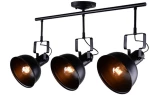 Τρίφωτο Φωτιστικό EG167073CB Black Μέταλλο