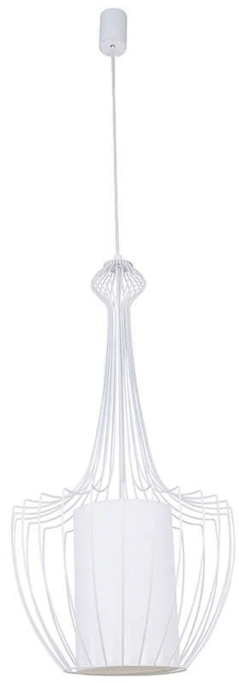 Φωτιστικό Οροφής Luksor Plus S 8852 White Nowodvorski Μέταλλο,Ύφασμα