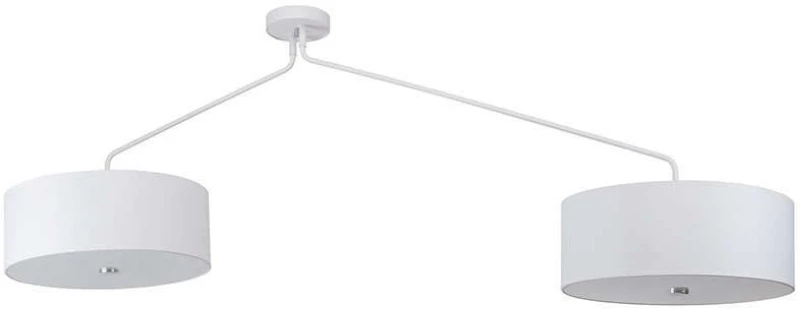 Φωτιστικό Οροφής Hawk II 8843 White Nowodvorski Μέταλλο,Γυαλί,Ύφασμα