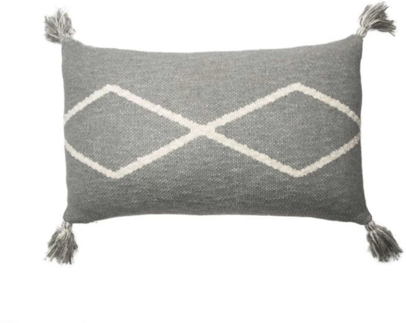 Μαξιλάρι Διακοσμητικό (Με Γέμιση) Oasis LOR-SC-OASIS-GR Grey Lorena Canals 30X48 100% Βαμβάκι