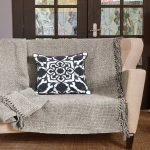 Ριχτάρι Palmer 32 Beige Grey Kentia Τριθέσιο Πολυέστερ