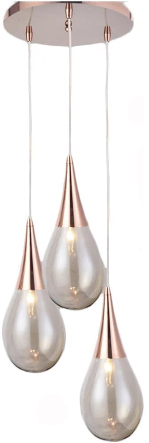 Φωτιστικό Οροφής Avantgarde OD53423RCP Copper Μέταλλο,Γυαλί