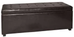 Σκαμπό Denise Dark Brown E7045,2 113X43X45 cm Τεχνόδερμα