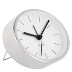 Ρολόι Επιτραπέζιο - Ξυπνητήρι KA5715WH Φ10cm White Karlsson Ατσάλι