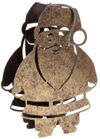 Κηροπήγιο Για Ρεσώ Άγιος Βασίλης MRA113K4 27cm Gold Espiel