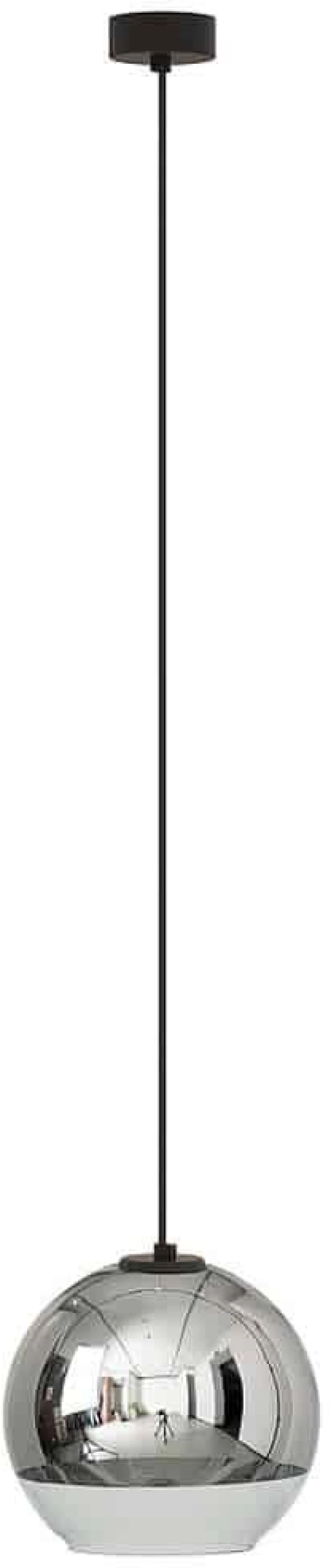 Φωτιστικό Οροφής Globe Plus S 7605 E27 60W Chrome Nowodvorski Μέταλλο,Γυαλί