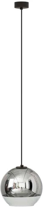 Φωτιστικό Οροφής Globe Plus S 7605 E27 60W Chrome Nowodvorski Μέταλλο,Γυαλί