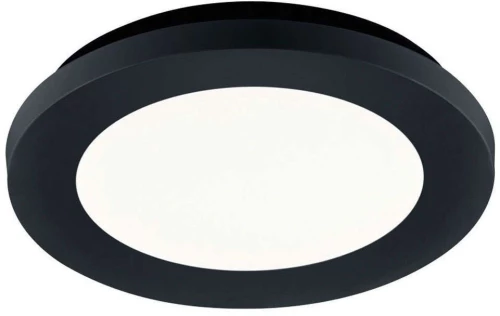 Φωτιστικό Οροφής - Πλαφονιέρα Camillus R62921032 10W Led Φ17cm 3cm Black Mat RL Lighting Πλαστικό