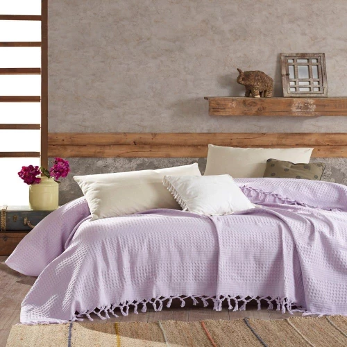 Κουβέρτα Dobby Lila DimCol Υπέρδιπλο 220x240cm 100% Βαμβάκι
