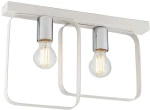 Φωτιστικό Οροφής - Πλαφονιέρα Smith I-SMITH-PL2-BCO 2xE27 41,5x27cm White Luce Ambiente Design Μέταλλο