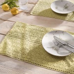 Σουπλά Chrochet 019/ 37 Spring Green Gofis Home 32x50cm 100% Βαμβάκι