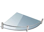 Ραφιέρα Μπάνιου Ματ Mensole 0633-99 25x25cm Clear Karag Γυαλί