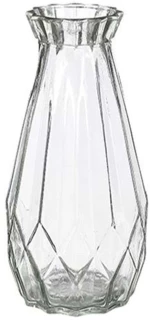 Βάζο Γυάλινο Zena 02.1110685 14x24cm Clear Γυαλί