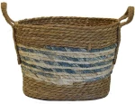 Καλάθι 00.06.67367 34x26x24cm Multi Ψάθα
