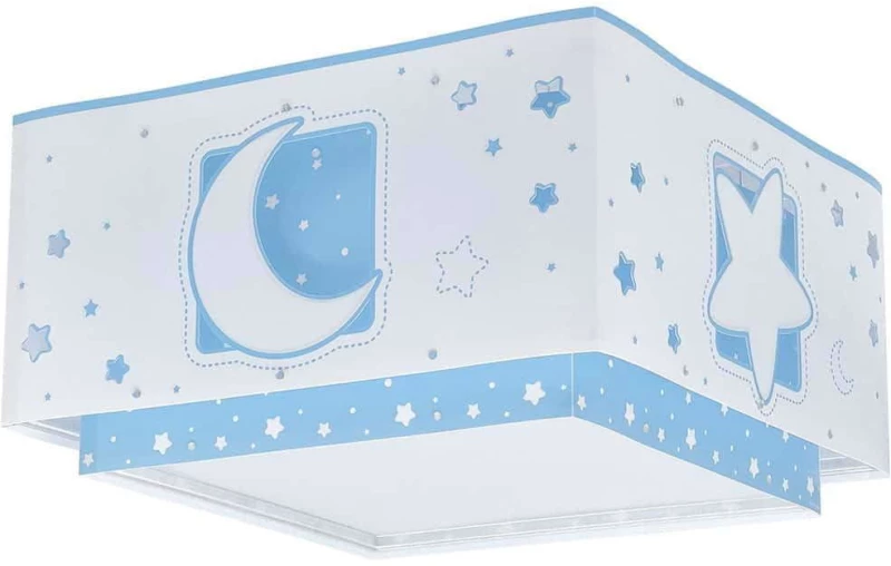 Φωτιστικό Οροφής-Πλαφονιέρα Moon 63236 T 30x30x16,5cm 2xE27 Blue Ango