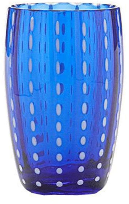 Ποτήρι Νερού Perle PR00115 320ml Dark Blue Zafferano Γυαλί