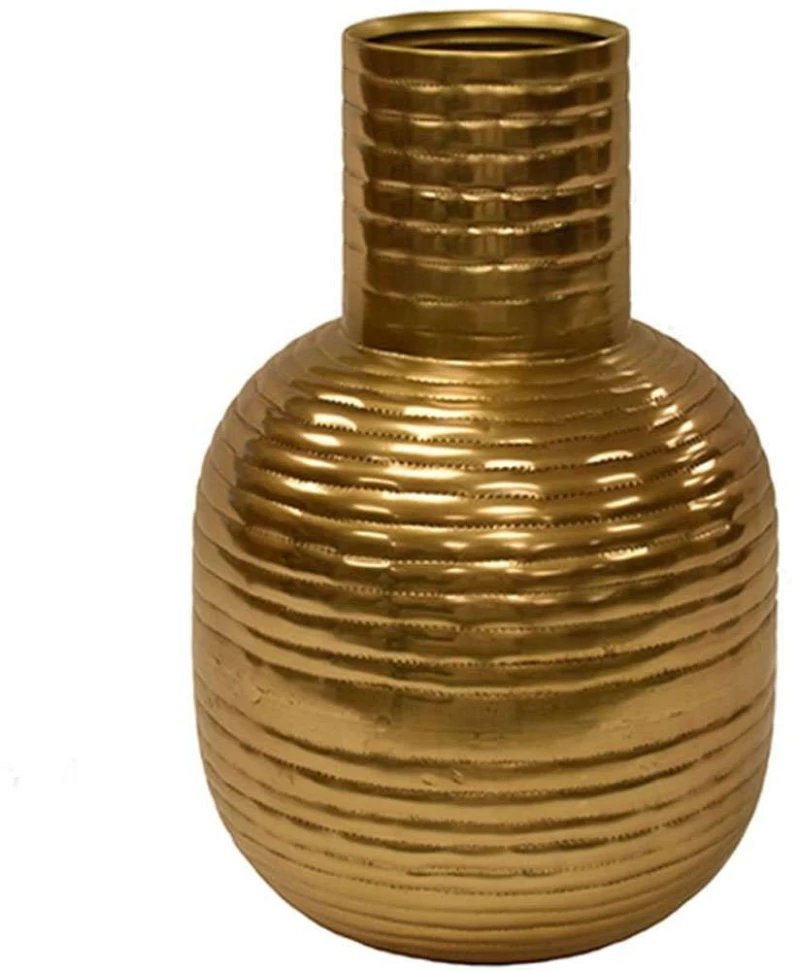 Βάζο Μεταλλικό 00.07.74018 20x29cm Gold Μέταλλο