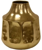 Βάζο Μεταλλικό 00.07.74029 19x19cm Gold Μέταλλο