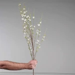Τεχνητό Κλωνάρι Άνθος 6701-7 120cm White Supergreens Πολυαιθυλένιο