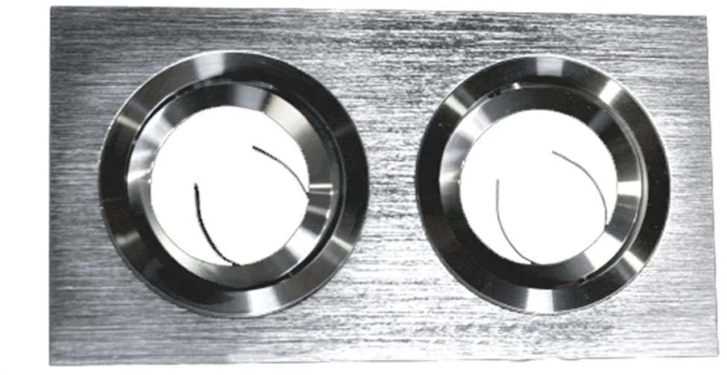 Φωτιστικό Οροφής - Σποτ BS3602N 17,2x9,2cm 2xGU10 IP20 Silver Aca Αλουμίνιο