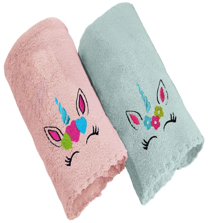 Πετσέτες Βρεφικές Girl Set 3 (Σετ 2τμχ) Pink-Mint Guy Laroche Σετ Πετσέτες 35x50cm Microfiber
