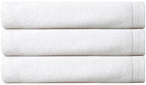 Πετσέτα 02.100.10 White Cryspo Trio Σετ Πετσέτες 100% Βαμβάκι