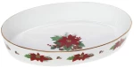 Πυρίμαχο Σκεύος Οβάλ Poinsettia 06.241.85 41cm Multi Cryspo Trio