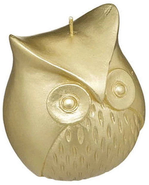 Κερί Κουκουβάγια 07.183403 10,5cm Gold