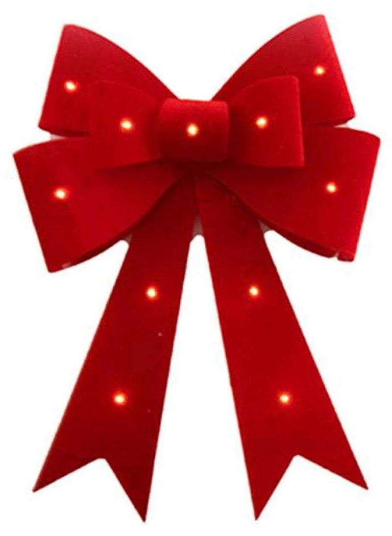 Φιόγκος Με Φωτισμό Led 014.XMR1443 30x40cm Red
