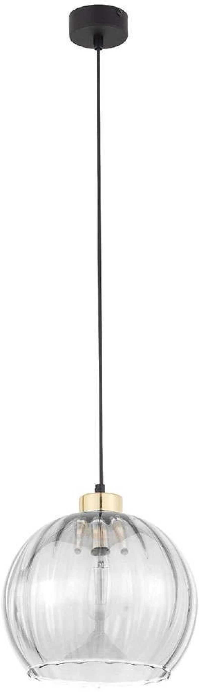Φωτιστικό Οροφής Devi 4578 1xΕ27 15W Φ25cm 170cm Clear TK Lighting