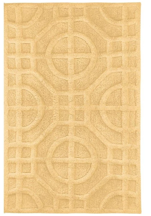 Πατάκι Μπάνιου Mosaic Yellow Kleine Wolke 60X90 100% Βαμβάκι