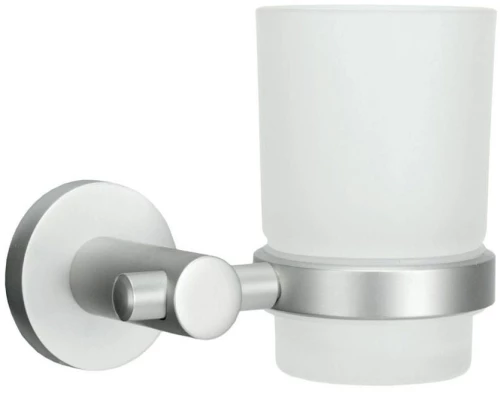 Ποτηροθήκη Επιτοίχια Apollo 15,1x16,1x9,2cm Milky Kleine Wolke Αλουμίνιο,Γυαλί