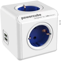Πολύπριζο PowerCube 1406BL/DEEUPC Original Extended Usb 4/Θ & 2 Usb Καλώδιο 1,5m Blue Allocacoc