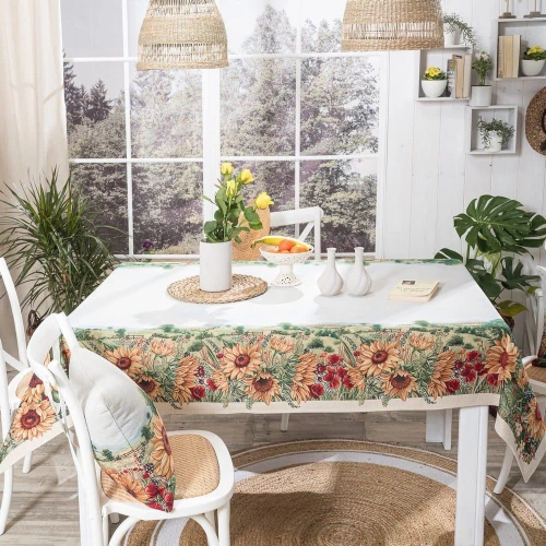 Τραπεζομάντηλο Sunflower Multi Teoran 140X180 Acrylic,Cotton,Polya